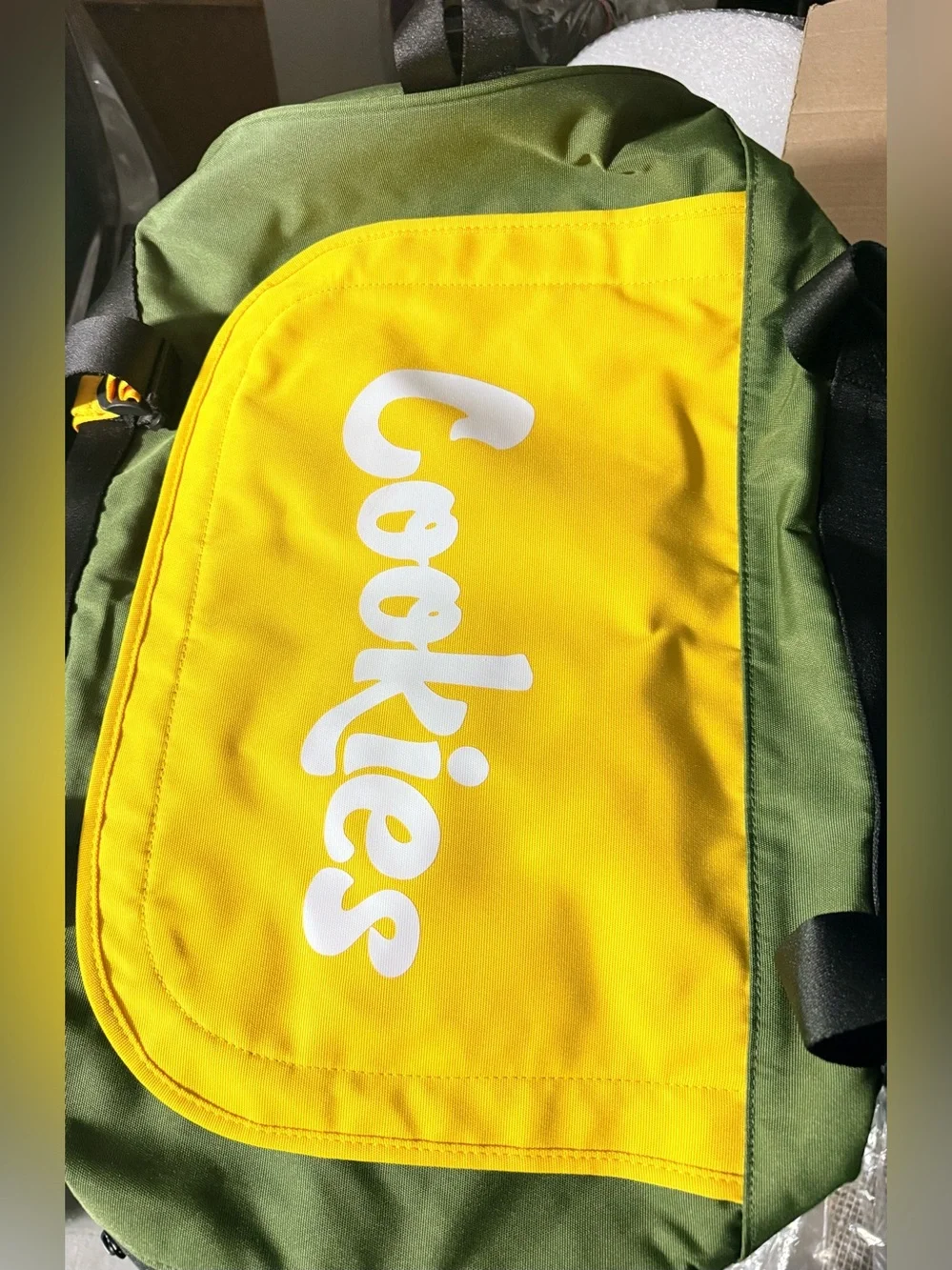Cookies Green Yellow Smell Proof XL Duffle Bag Gym Bag Weekend Bag